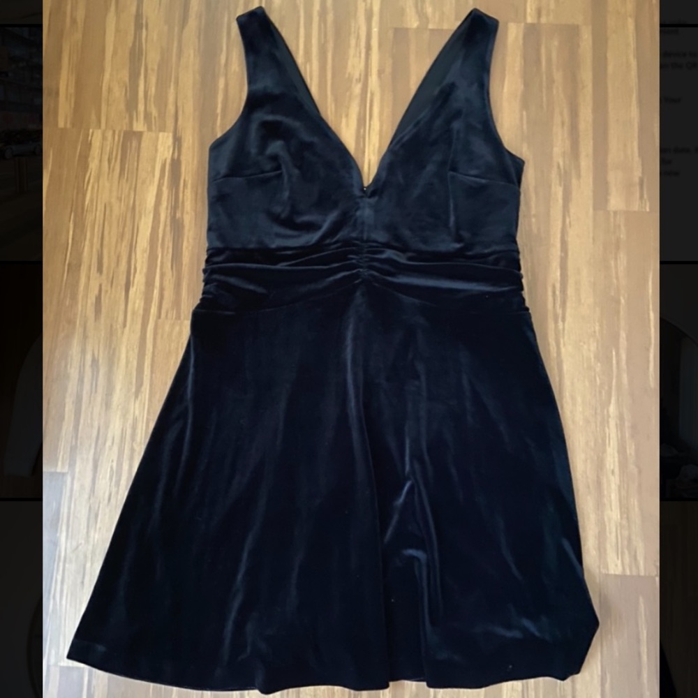 Express Black Velvet Dress